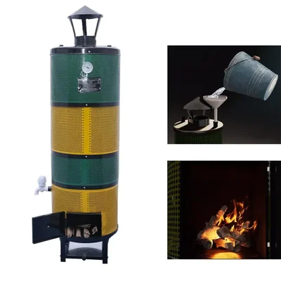 Wood Fired Biomass Water Heater 55 Litre with SS Chamber